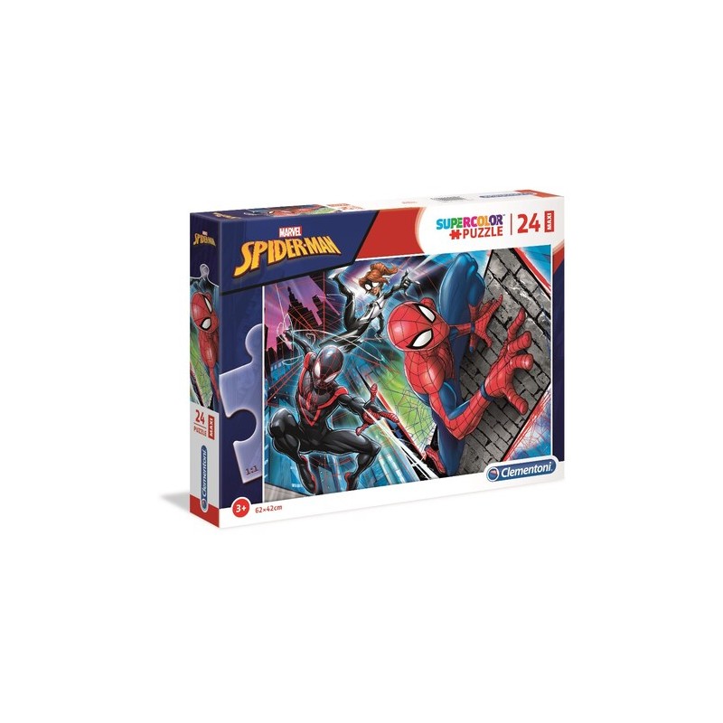 Clementoni 24497 - Puzzle 24 Pezzi Maxi - Spiderman