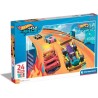 Clementoni 28523 - Puzzle 24 Pezzi Maxi - Hot Wheels