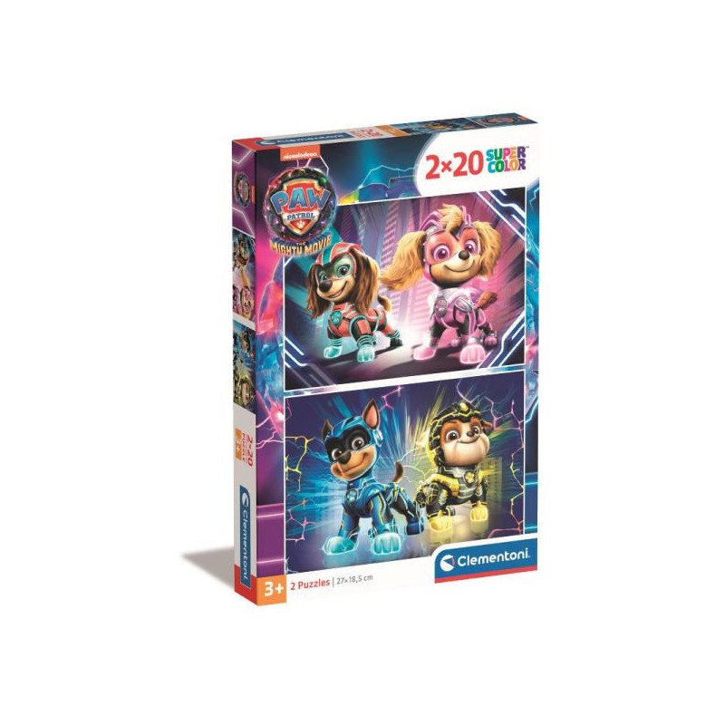 Clementoni 24805 - Puzzle 2x20 - Paw Patrol