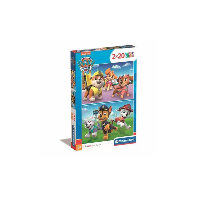 Clementoni 24800 - Puzzle 2 x 20 Pezzi - Paw Patrol