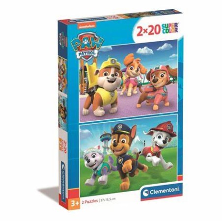 Clementoni 24800 - Puzzle 2 x 20 Pezzi - Paw Patrol