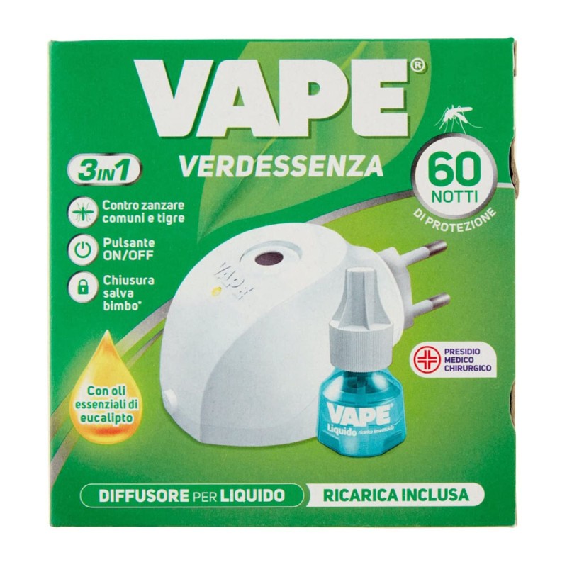 Vape 7503 - Diffusore con Ricarica Verdessenza Antizanzare