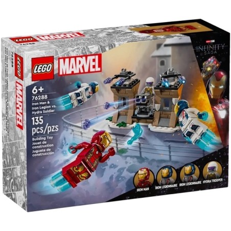 Lego 76288 - Marvel - Iron Man e Legione di Ferro Vs. Soldato Hydra