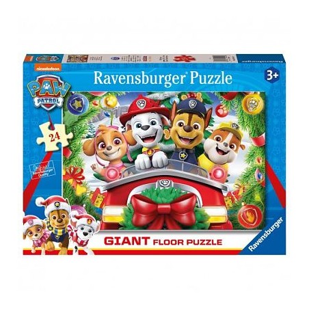 Ravensburger 03168 - Puzzle 24 Pezzi Maxi - Paw Patrol Christmas