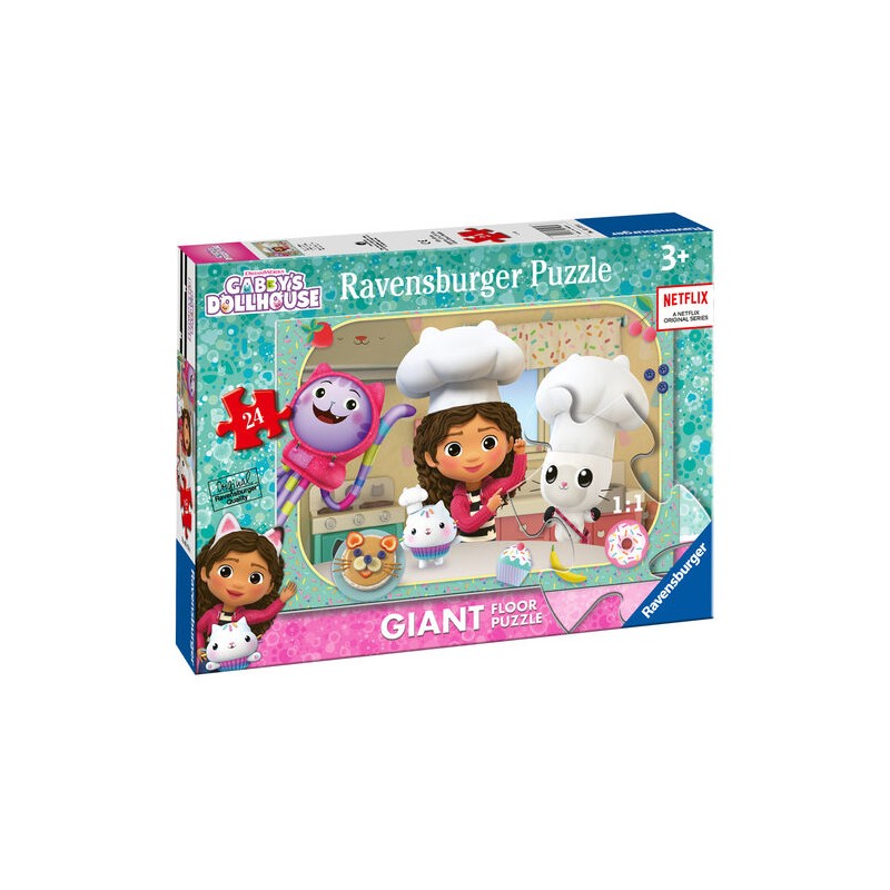 Ravensburger 03178 - Puzzle 24 Pezzi Maxi - Gabby's DollHouse