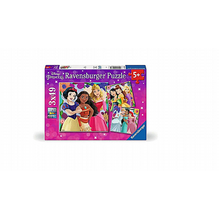 Ravensburger 01068 - Puzzle 3 x 49 Principesse