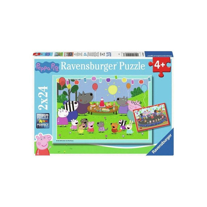 Ravensburger 04018 - Puzzle 2 x 24 Peppa Pig