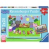 Ravensburger 04018 - Puzzle 2 x 24 Peppa Pig