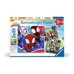 Ravensburger 05730 - Puzzle 3 x 49 Spidey Avventure