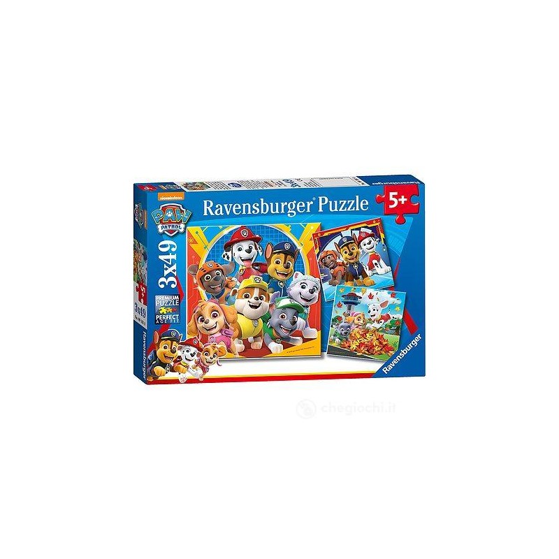 Ravensburger 05048 - Puzzle 3 x 49 Paw Patrol