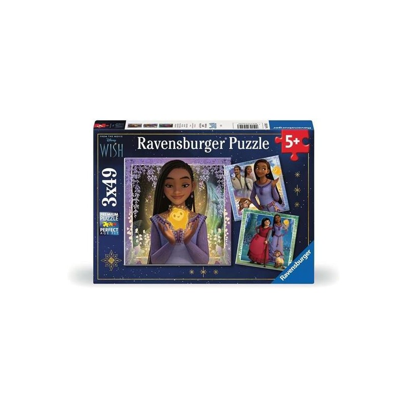 Ravensburger 05702 - Puzzle 3 x 49 Pezzi - Wish