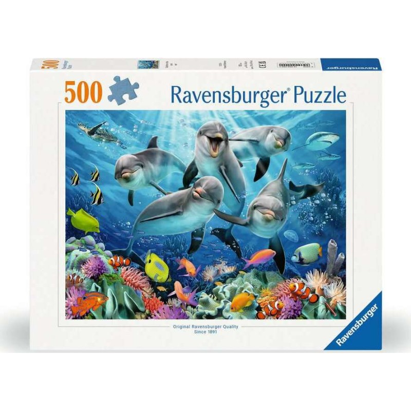 Ravensburger 00200 - Puzzle 500 Pezzi - Delfini