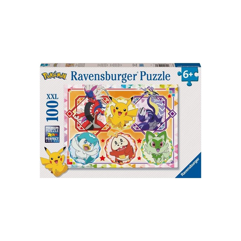 Ravensburger 01075 - Puzzle 100 Pezzi - Pokemon