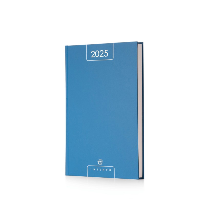 InTempo 7141AF31 - Agenda Giornaliera 2025 17x24cm Azzurra