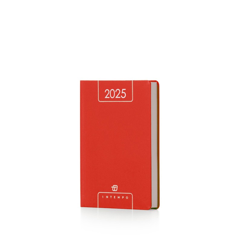 InTempo 7136AF28 - Agenda Giornaliera 2025 15x21cm Rossa