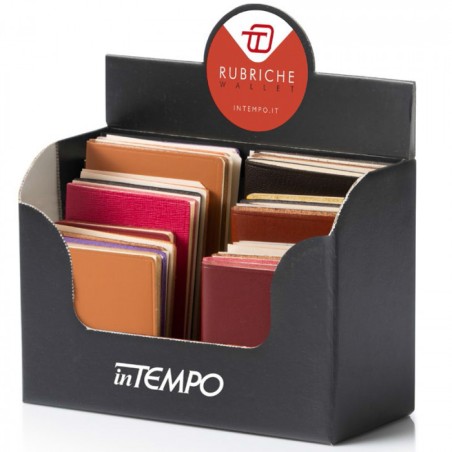 Intempo 2000WAE2 - Espositore 24 Rubriche Tascabili In Pelle Wallet