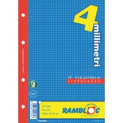 Rambloc 24034 - Ricambi Rinforzati 100gr F.to A5 4MM