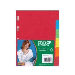 Ans 2229 - Divisori A5 Cartoncino Conf. 6 Pz