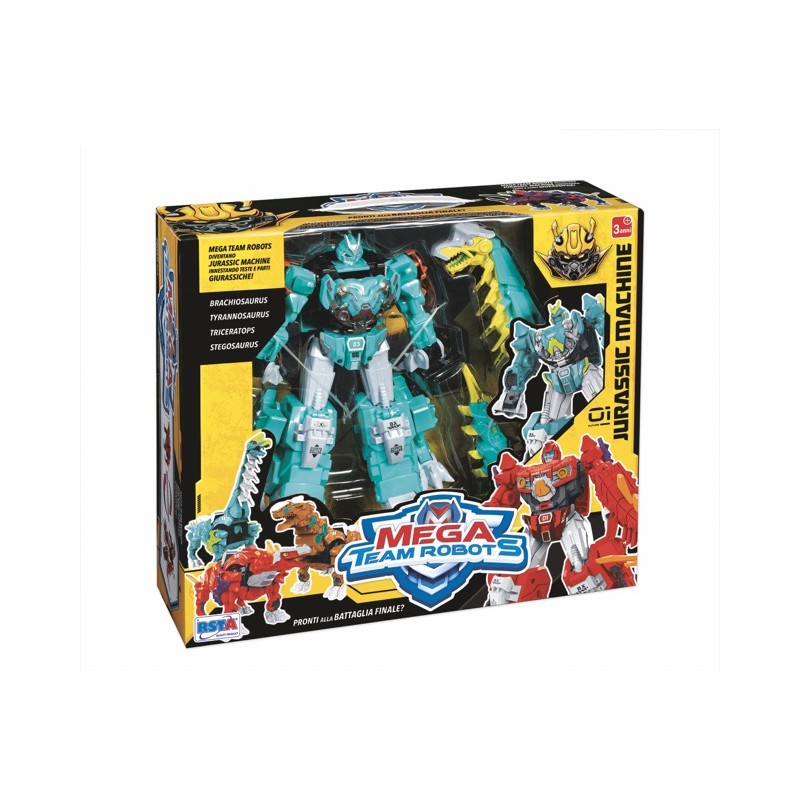 Rstoys 11905 - Robot Team Jurassic Trasformabili 5 Ass