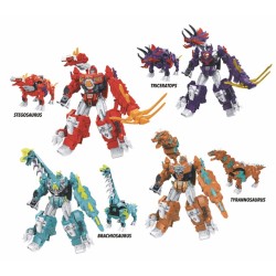 Rstoys 11905 - Robot Team Jurassic Trasformabili 5 Ass