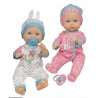 Rstoys 11918 - Bambola Bebe Bellissimo 30cm Beve e Bagna 2 Ass