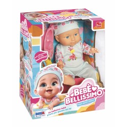 Rstoys 11932 - Bambola Bebe Bellissimo 30cm Pappa e Biberon