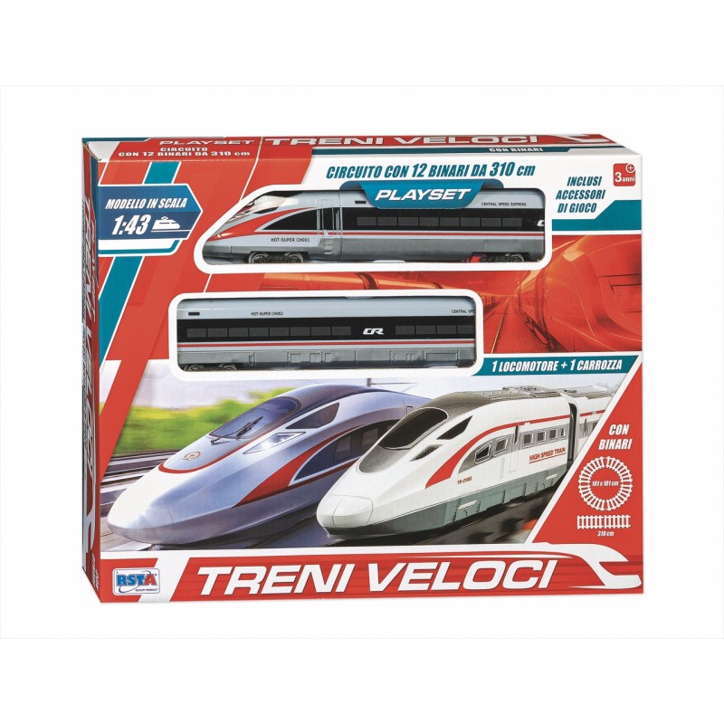 Rstoys 11977 - Treni Veloci a Batteria Circuito 310cm