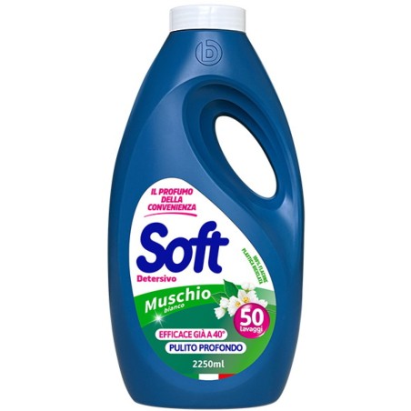 Soft 2210 - Detersivo Liquido Muschio Bianco 2250 ml