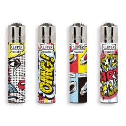 Clipper 5965 - Accendini Clipper Micro Pop Art 5 Conf. 48 pz