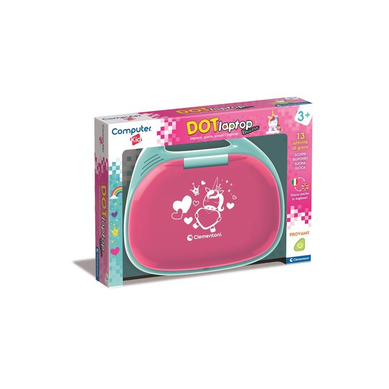 Clementoni 16455 - Computer Kid Laptop Rosa 3+