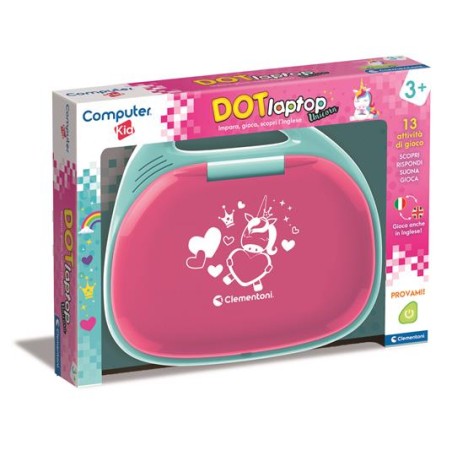 Clementoni 16455 - Computer Kid Laptop Rosa 3+