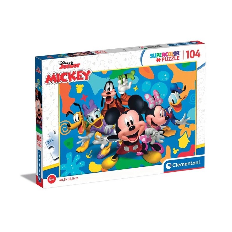 Clementoni 25745 - Puzzle 104 Pezzi - Mickey & Friends