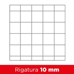 Bm 1036 - Maxi Quaderno A4 100 gr Tinta Unita 10MM ( Quadretto 1 cm )