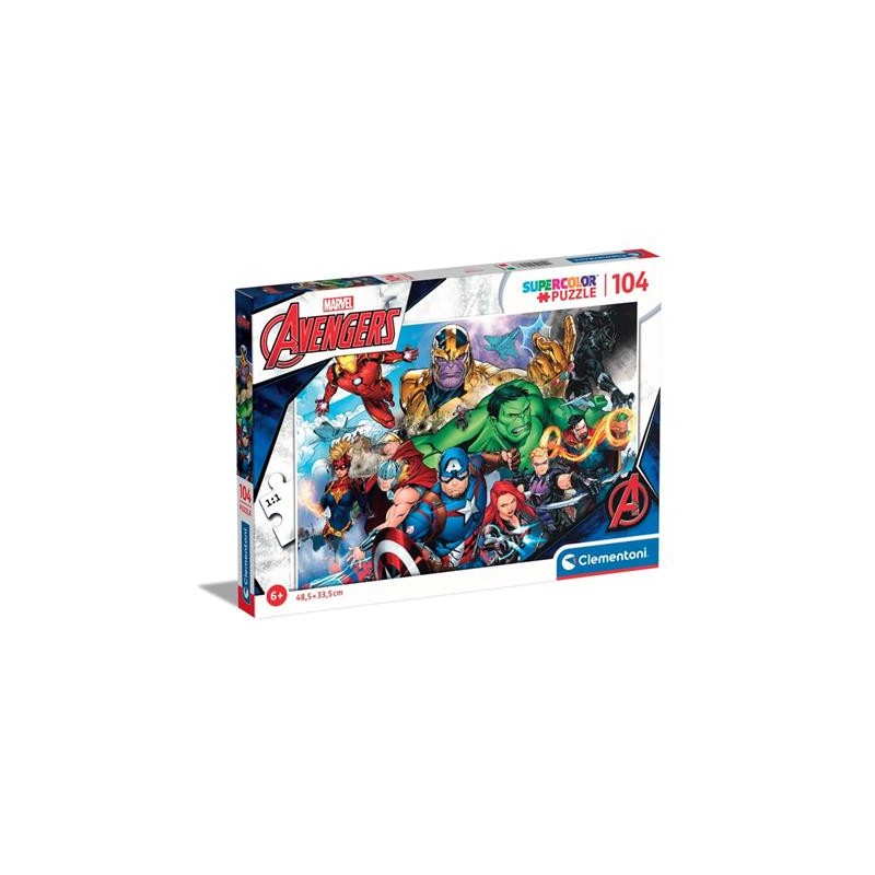 Clementoni 25718 - Puzzle 104 Pezzi - Avengers