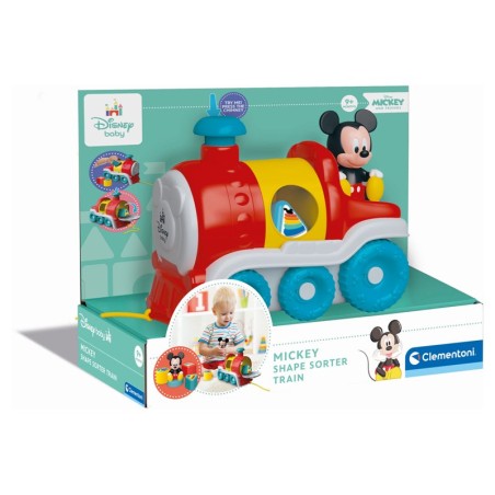 Clementoni 17900 - Disney Baby - Trenino Shape Sorter Train con Mickey