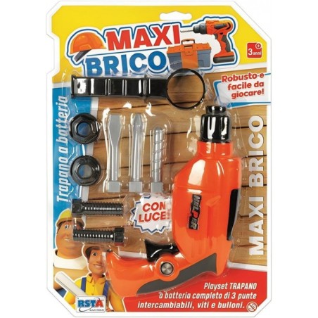 Rstoys 11501 - Blister Trapano a Batteria Maxi Brico