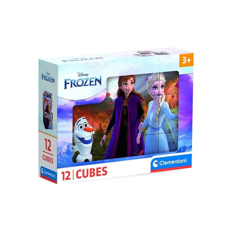 Clementoni 41192 - Cubi Puzzle - 12 Cubi Frozen