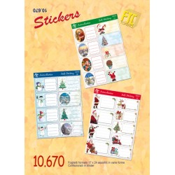 Ftc 10670 - Stickers Natale Assortiti