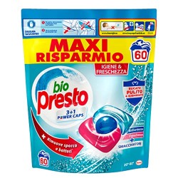 Bio Presto 7635 - Power Caps Classico Detersivo Lavatrice 60 Lavaggi