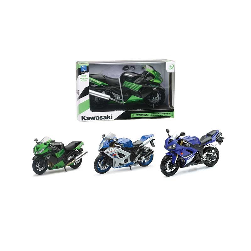 New Ray 43103 - Modellini Yamaha Honda Kawasaki Scala 1:12