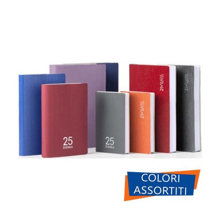 InTempo 7121KR - Agenda Bigiornaliera Tascabile con Penna 6x9 cm Ass