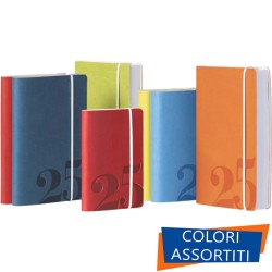 InTempo 7521CB - Agenda Bigiornaliera Tascabile 6x9cm con Elastico Ass