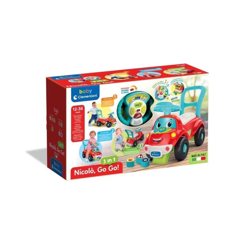 Clementoni 17747 - Baby Clementoni - Nicolo Go Go 3 in 1