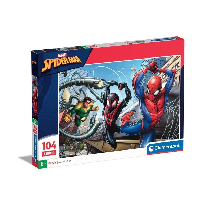 Clementoni 25778 - Puzzle 104 Pezzi - Spiderman