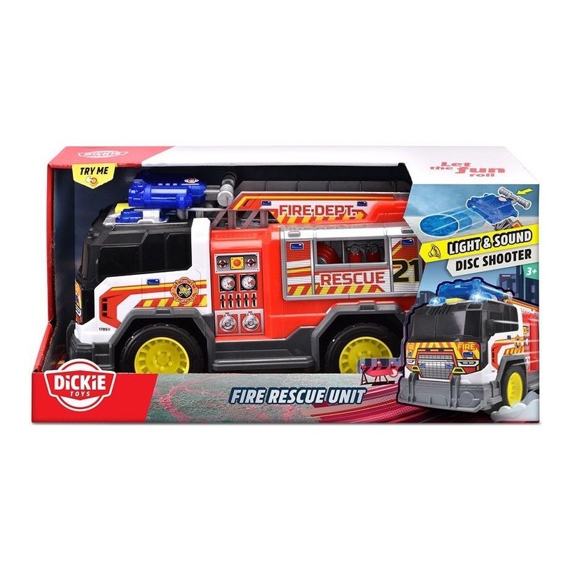 Simba 6020 - Dickie - Fire Rescue Unit 30cm Luci e Suoni