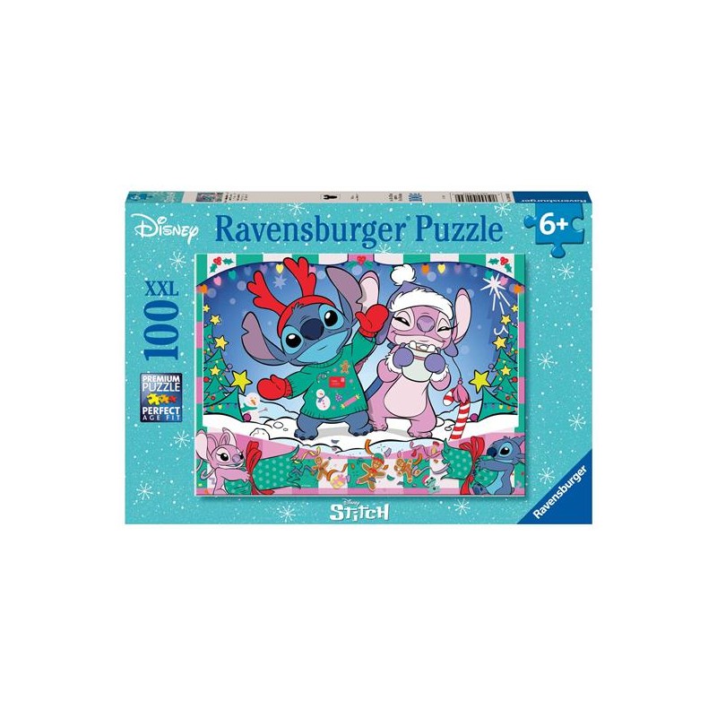 Ravensburger 4030 - Puzzle 100 Pezzi - Stitch Christmas