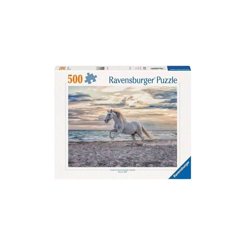 Ravensburger 222 - Puzzle 500 Pezzi - Cavallo in Spiaggia