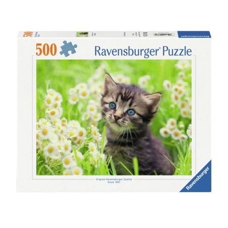 Ravensburger 367 - Puzzle 500 Pezzi - Gattino nel Prato