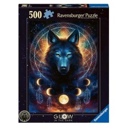 Ravensburger 442 - Puzzle 500 Pezzi - Lupo Splendente