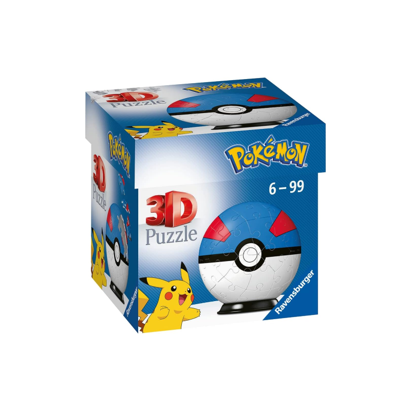 Ravensburger 11265 - Puzzle 3D - Pokemon Great Ball